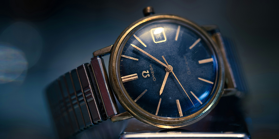 Reparation af Omega vintage armbåndsure på Frederiksberg  